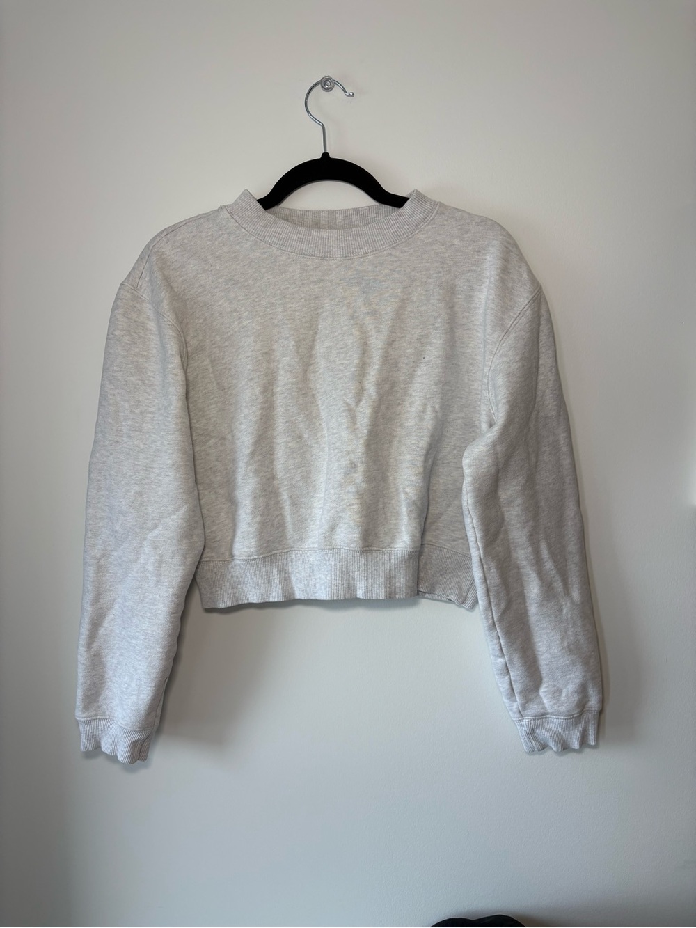 TNA Light Gray Cropped Sweatshirt
